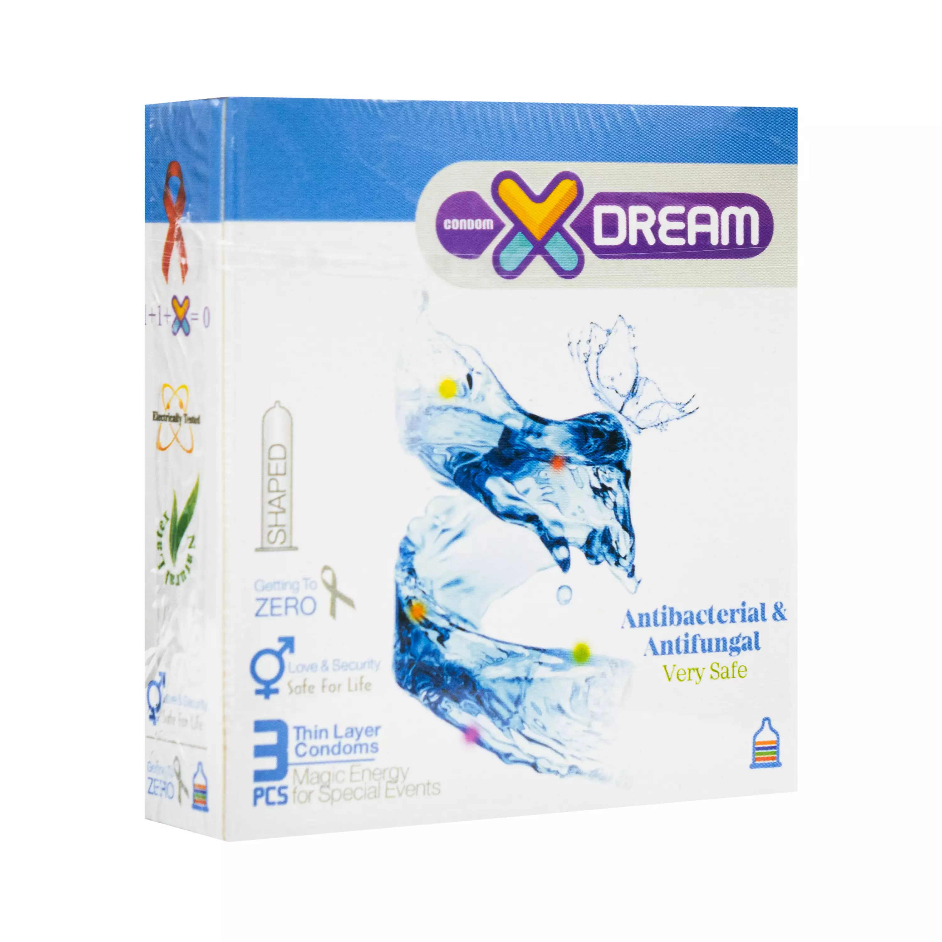کاندوم Antibacterial & Antifungal بسته 3 عددی ایکسدریم